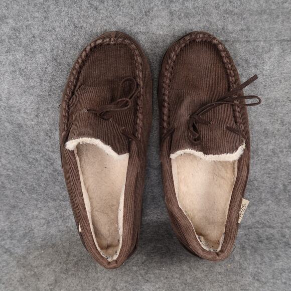 Pawzs by Bearpaw Shoes Mens 10 Slippers Loafer Slip On Moc Casual Comfort Brown - Picture 7 of 13